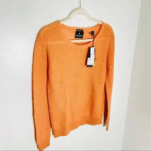 NWT Scotch & Soda Maison Scotch Peach Knit Long Sleeve Crew Neck Sweater - Picture 6 of 7